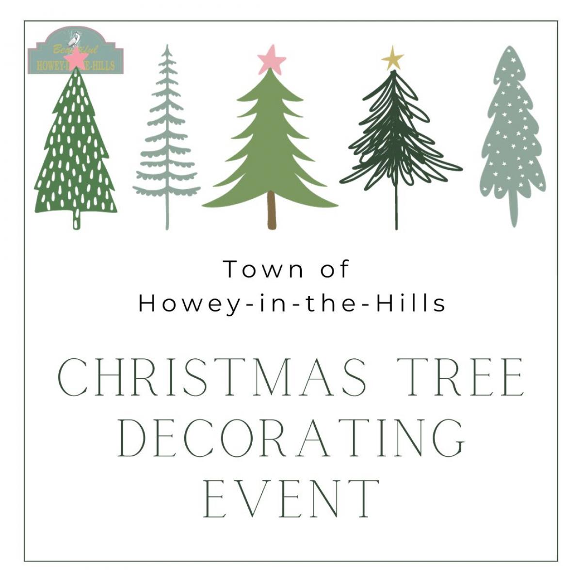 Sponsored Christmas Tree Decorating Event
