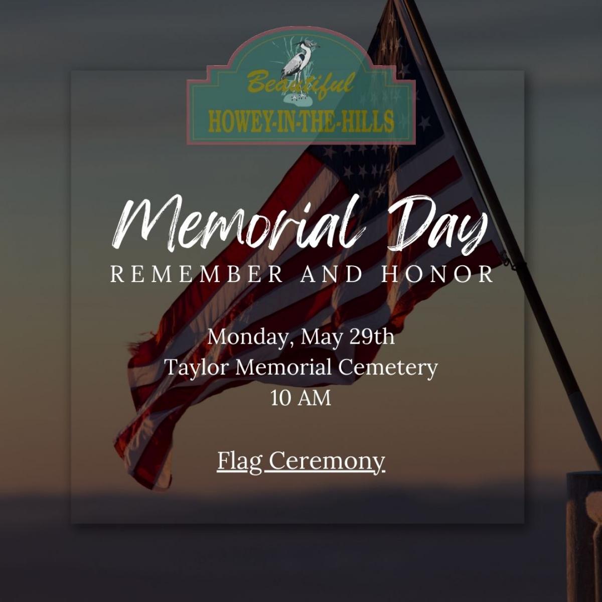 Memorial Day Advertisement Memorial Day Advertisement