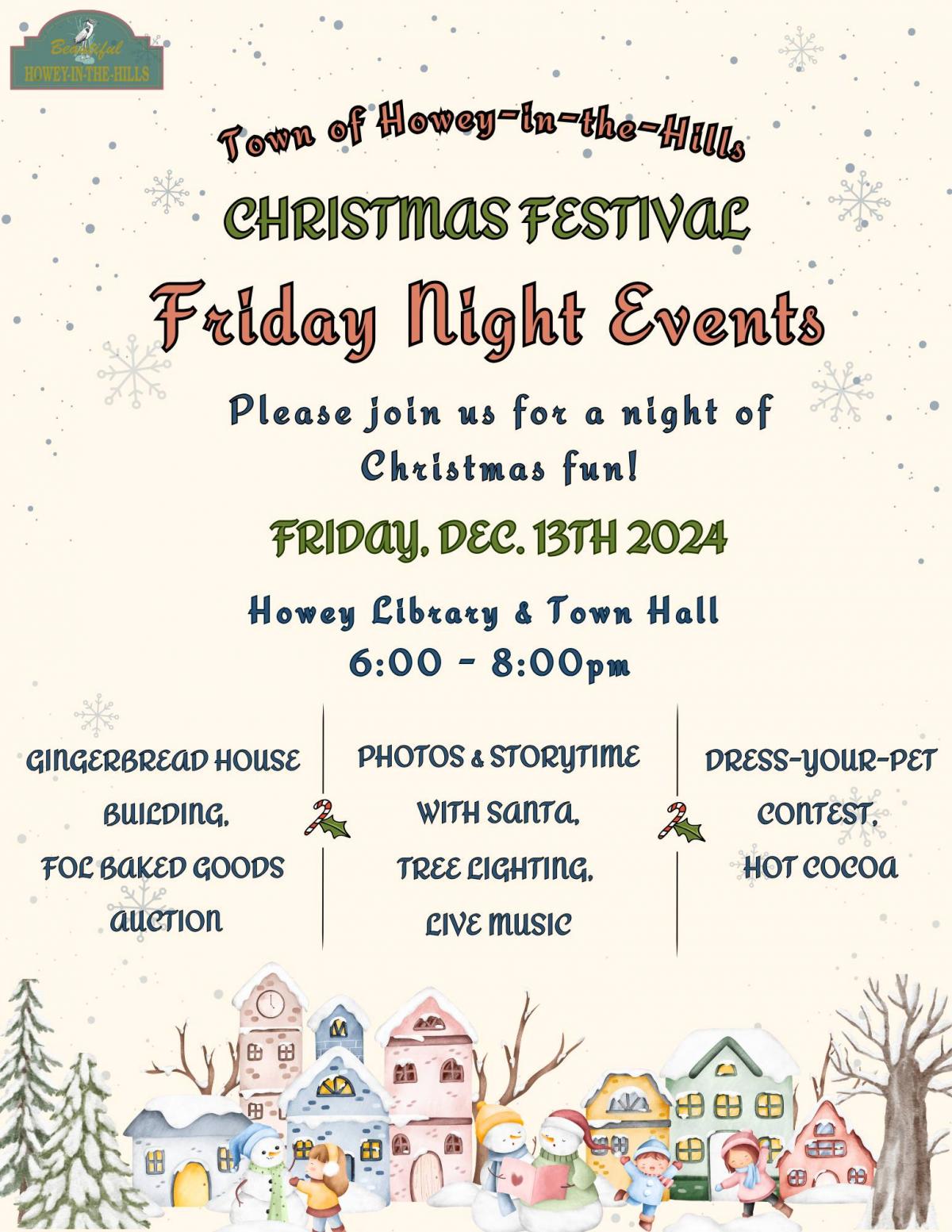 2024 Christmas Festival - Friday Night Events Announcement