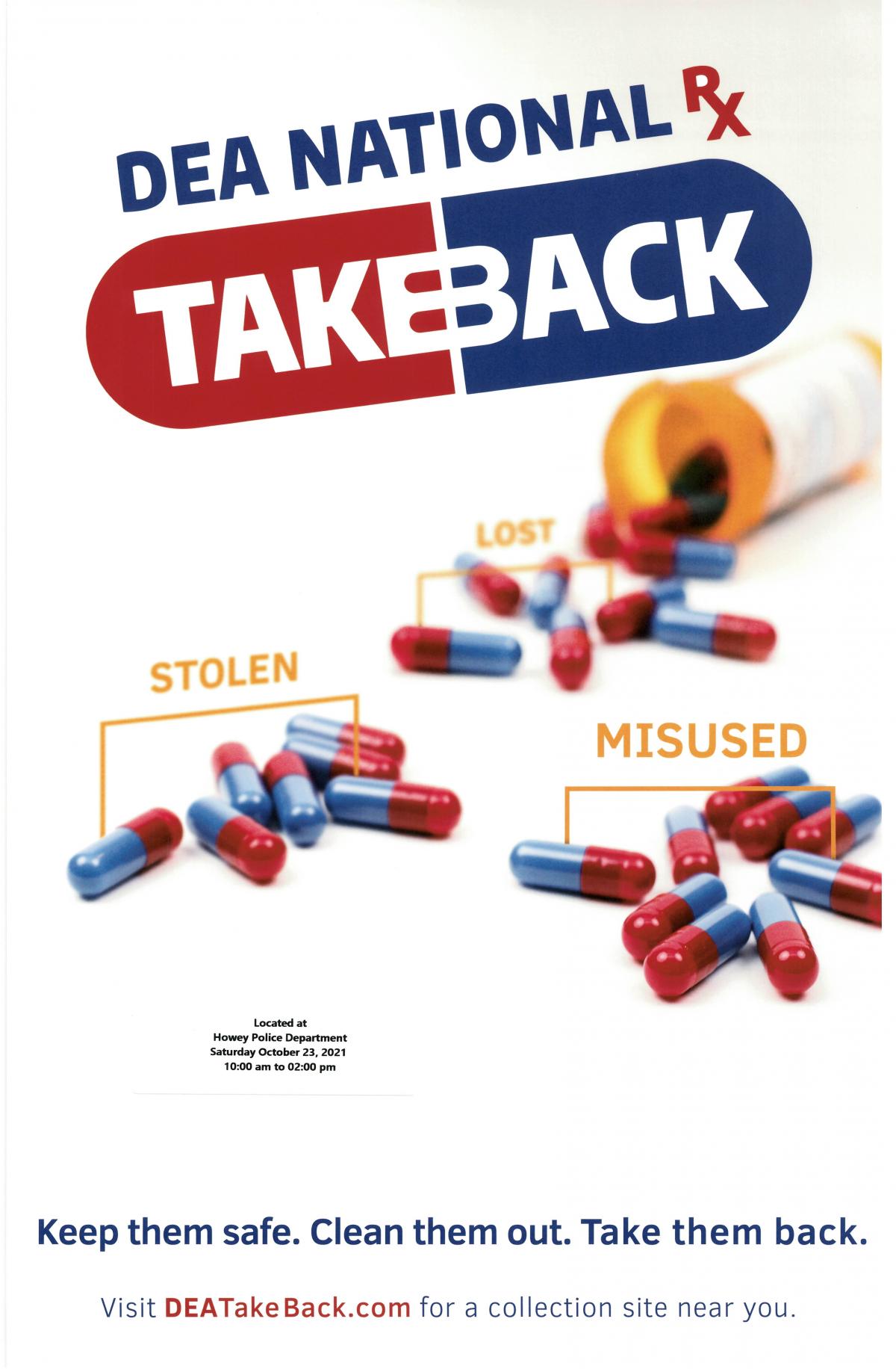 DEA National Prescription Drug Take Back Day Poster