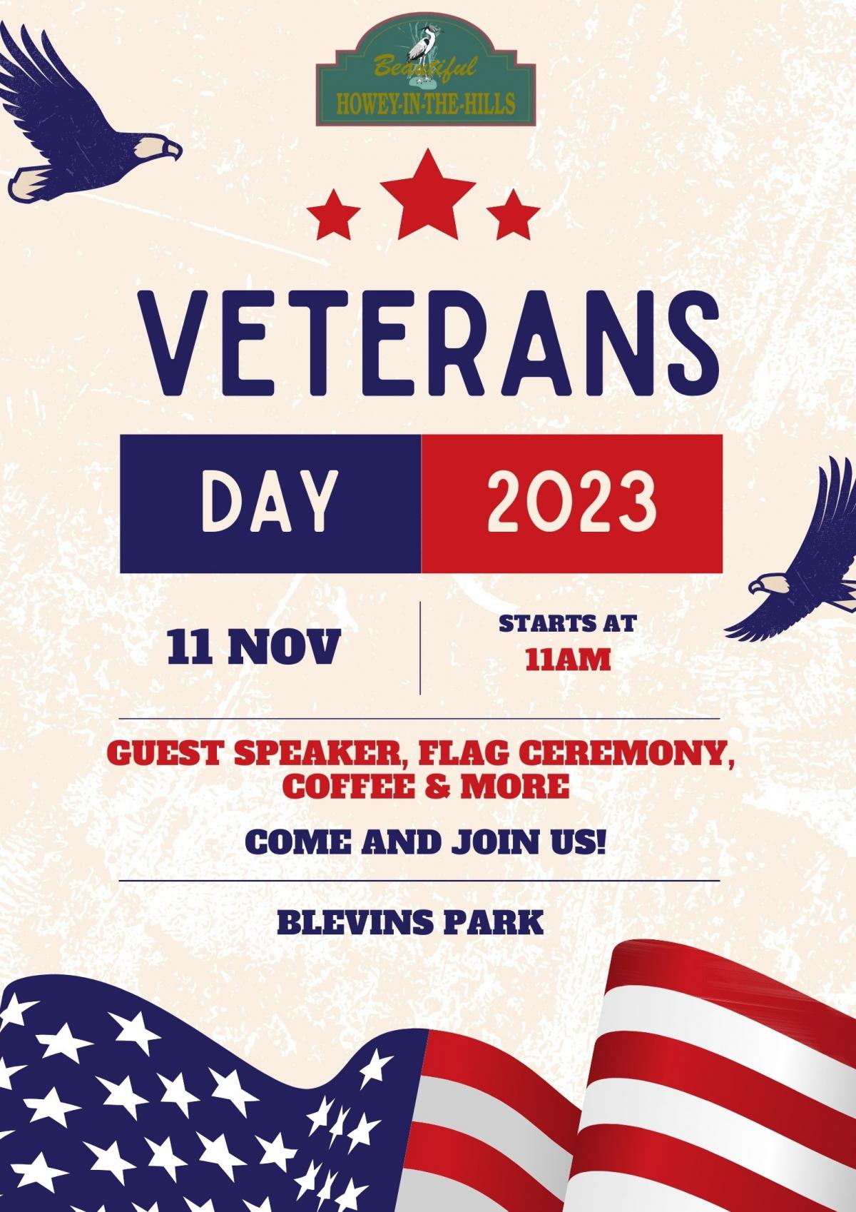 Veteran's Day Announcement Poster