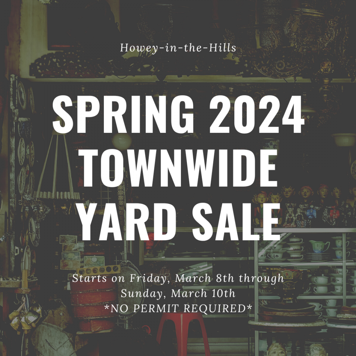 Spring 2024 Town-wide yard sale Notice