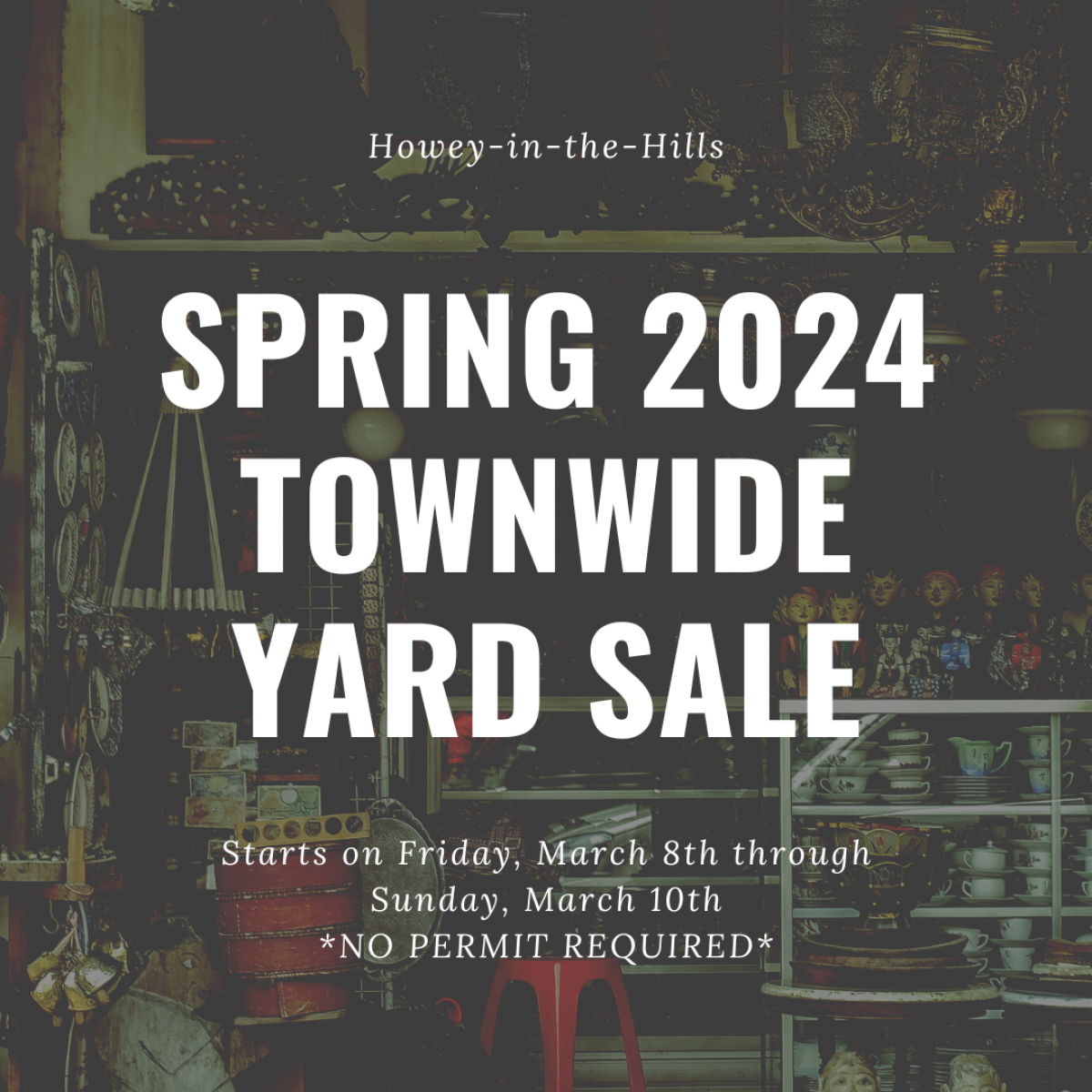 Spring 2024 Town-wide yard sale Notice Spring 2024 Town-wide yard sale Notice