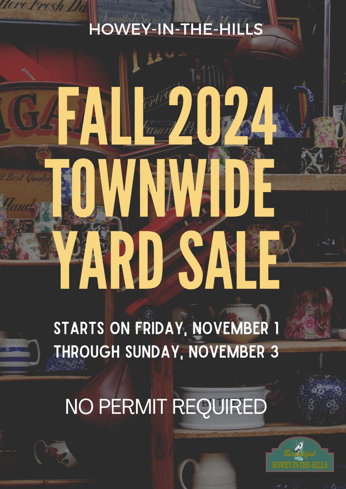 Fall 2024 Yard Sale Notice