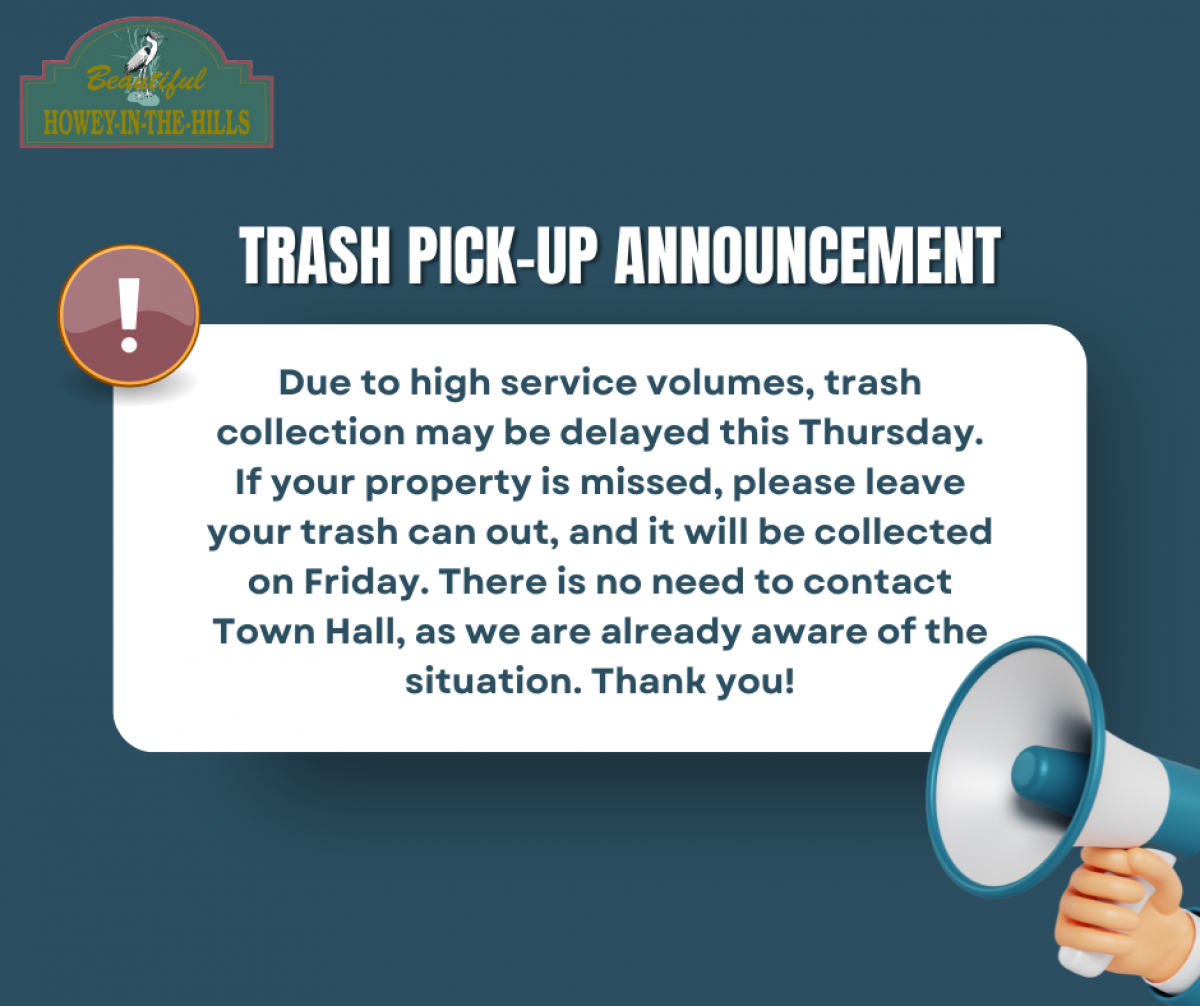 Trash Announcement